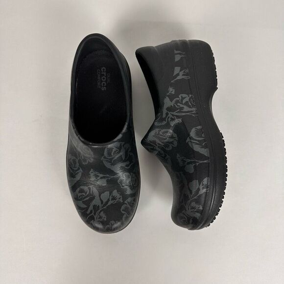 CROCS Shoes - Women’s Crocs Size 6 Neria Pro II Graphic Slip Resistant Work shoe